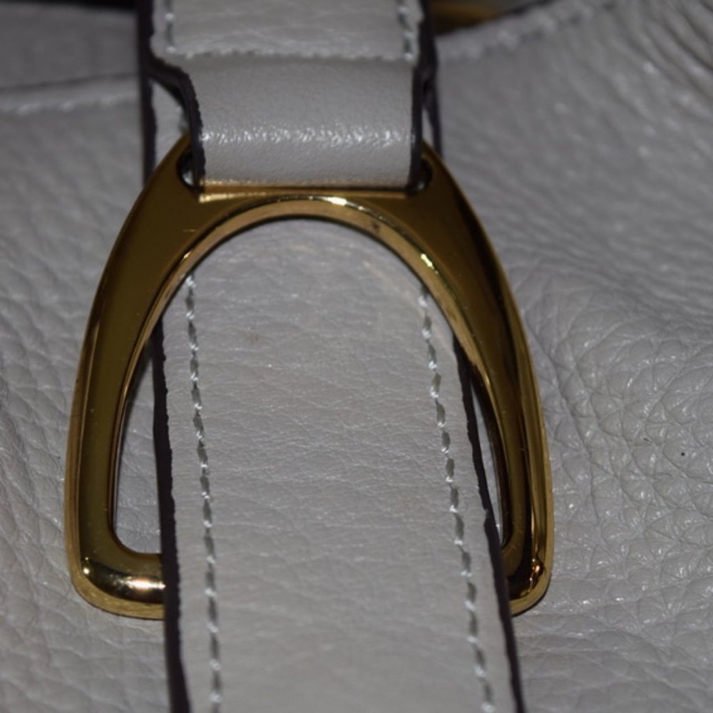 G.I.L.I Leather Stirrup Satchel W/ Shoulder Strap - Picture 4 of 16